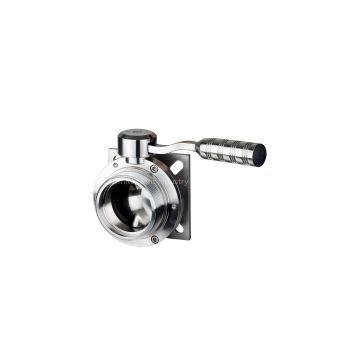 stainless steel Sanitary Mancon Welded/Threaded Butterfly Valve(304/316L)