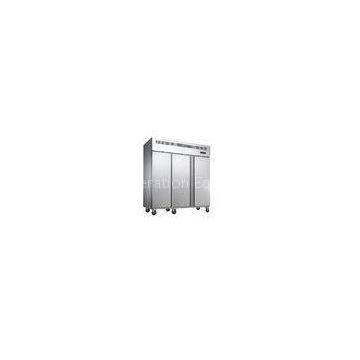Commercial Silver Upright Freezer -18C - 10C With Easy Moving Wheels