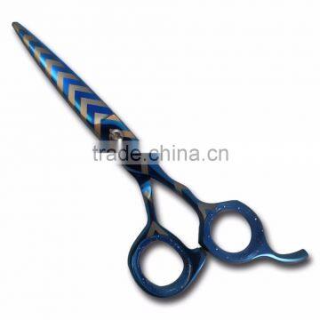 blue new Style colour straight Barber Scissor