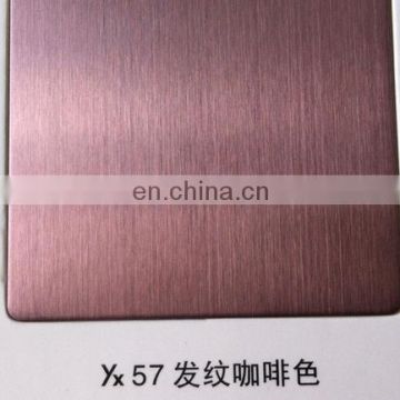 PVD coating different colors stainless steel sheet panel