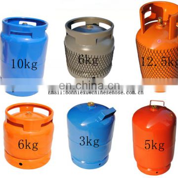 JG Nigeria Africa 6kg 10kg 12.5kg Steel Cooking LPG Gas Cylinder,Cooking Empty Stainless Steel LPG Gas Cylinder
