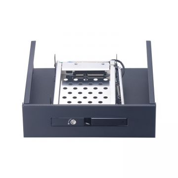 Unestech ST5514 Aluminum 2.5in SATA Tray-less Hard drive caddy hot-swap SSD Hdd Mobile Rack for 5.25in Optibay