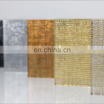 Highly Multi Interlayer toughened wire mesh safety glass