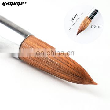 High grade nail design tools mink hair wood carving pen nail art brush for Gel polish