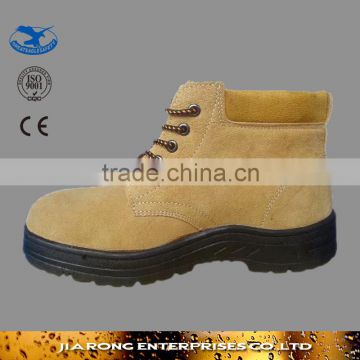 Low factory price mid-cut embossed leather Safety Shoes SS008