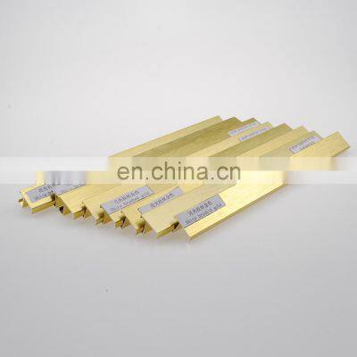 Foshan Factory producing Shiny Brushed Golden aluminium picture frame profiles for picture decoration