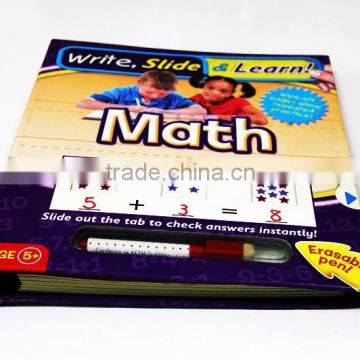 Write slide and wipe board book