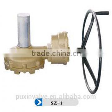 bevel gear valve manual actuator