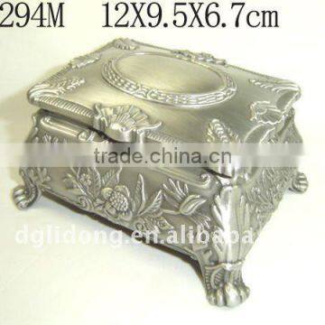 Christmas Pewter Metal Trinket Box(LD-294M)