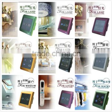 construction field intelligent touch screen home automation switch in smart home