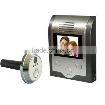 Digital door viewer camera with photo&video recording function