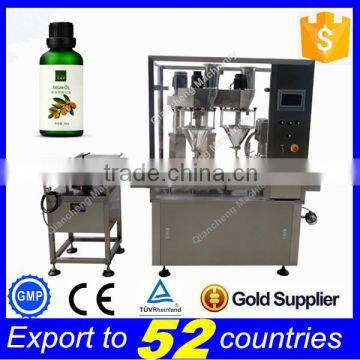 Automatic 2 nozzles higher speed 30g powder filler,filling machine powder