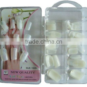 100 french nail with white,clear,natural color, artificial nails