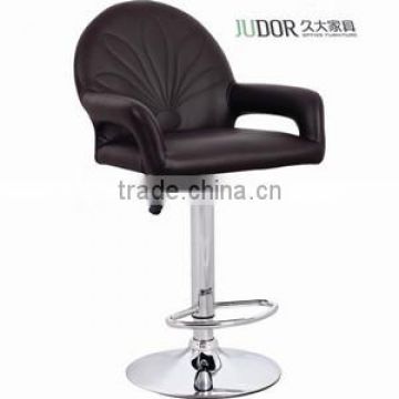 Black adjustable bar chair leather bar stool K-1356