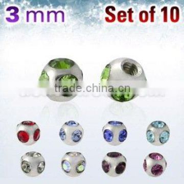steel balls with multiple crystals