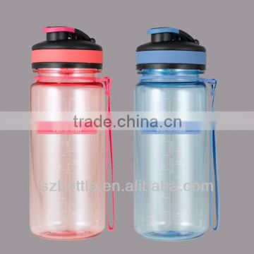 tritan water bottle/drinking bottle BPA free plastic sports bottle with sipper cap