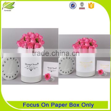Round luxury cardboard flower box