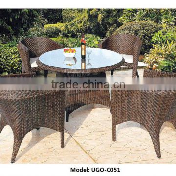 UGO rattan furniture modern patio table set UGO-C051 hot sale 2014