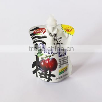 refillable Logo printed stand up pouch with corner spout hot sale
