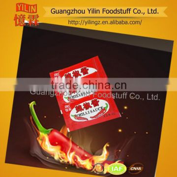 OEM service YILIN brands 6g Chili Sauce in China factory