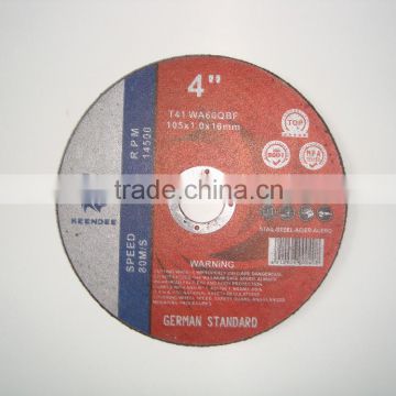 4 inch cutting wheel in T41 & T42 for stainless steel