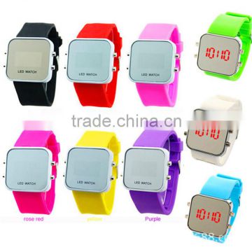 waterproof led watch square big face digital watch for adult cheap quartz hand watches wholesale