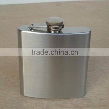 Hot sale 18/8 stainless steel hip flask with sanding surface