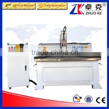 Color Optional Wood CNC Router Machine ZKM-1530 1500*3000MM With Water Tank For Aluminum Copper Of Mach3 Control