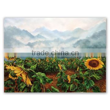 ROYIART Original Sunflower forest Oil Painting on Canvas of Wall Art #MR006