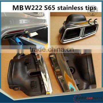 S Class W222 S65 A muffler/tips/exhaust tips for MB 2014 year UP