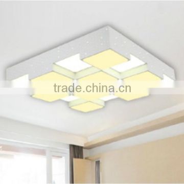 High quality acrylic indoor ceiling light cover ,decorative square parchment light shade for bedroom