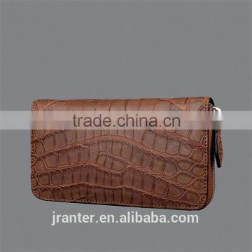 Fashion trendy crocodile leather clutch wallet for women High-end customize design your own wallet