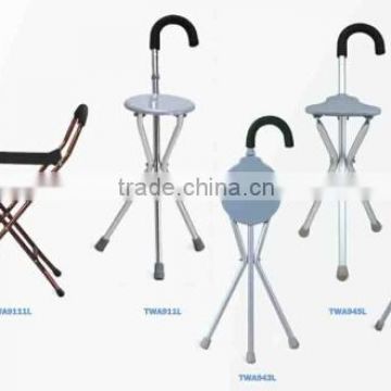 Folding Walking Aids/Walking Sticks/Walking Cane with chair/Bastones y muletas con asiento