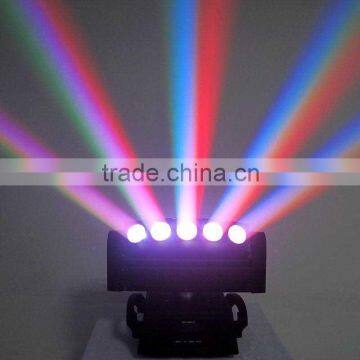 2015 New 5x10w led rgbw 4in1 mini led moving head spider