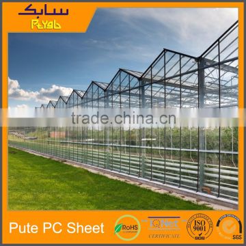 twin wall pc polycarbonate cover type agricultural greenhouse