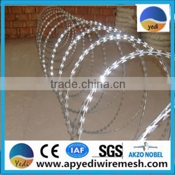 China ISO9001!!! galvanized razor barbed wire mesh