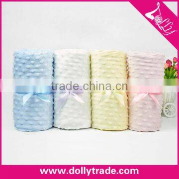Wholesale Four Colors Polar Fleece Baby Soft Plain Fleece Baby Blanket