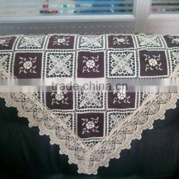 Elegent Design Polyester Solubility Lace Tablecloth