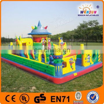 alibaba hot selling 0.55mm PVC cheap amusement park inflatable slides