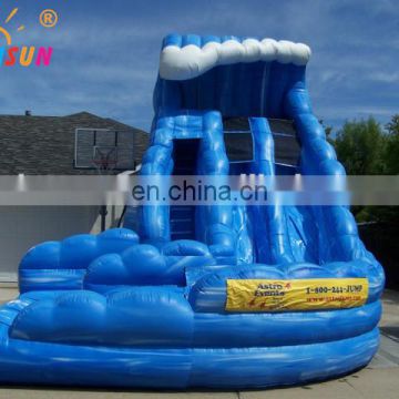 Giant inflatable curve water slide for adult