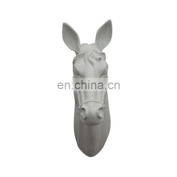 Lifelike resin animal horse head/OEM resin horsehead statue for home decoration
