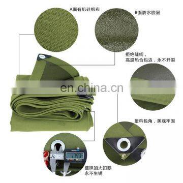 Double White Waterproof Organic Silicon Tarpaulin Roll