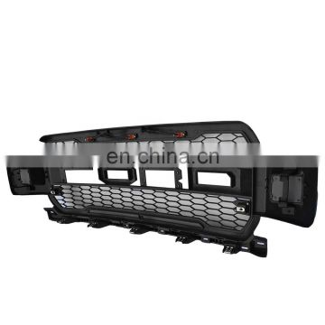Black NEW LED 2018 F150 Raptor Style Front Grille Upper Grill For Ford F-150 18