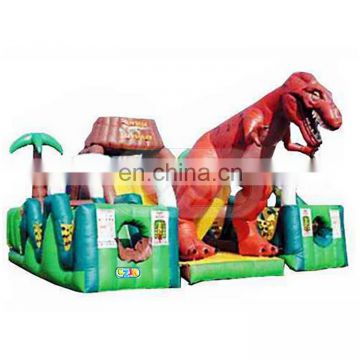 China clearance whole sale popular large dinosaur inflatable play ground for sale