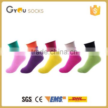 dresses socks for women Bright color women solid knitted cotton