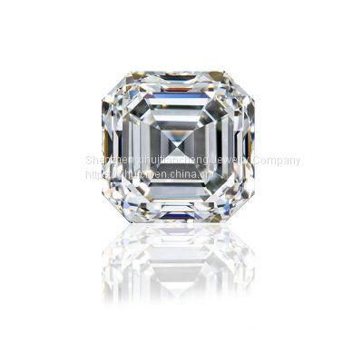 Asscher Brilliant Cut 1.0ct Carat 6.5mm E F Color Moissanites Loose Stone Diamond ring jewelry bracelet material high quality