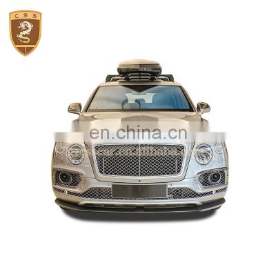 Carbon Fiber Rear Bumper Diffuser Side Skirts Rear Spoiler Wing Suitable For 15-18 Bentley Bentayga W12 Body Kits