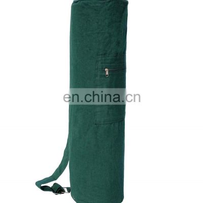 Plain Solid Design Drawstring Cotton Canvas Custom Yoga Mat Bag Buy at Lowest Price