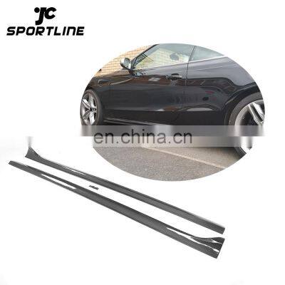 Carbon Fiber Side Skirts Extension for Audi A5 S5 2-Door 08-16