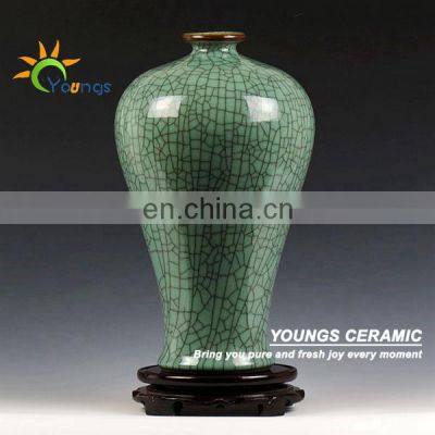 Lots Of Celadon Crackle Chinese Porcelain Vases For Table Lamp